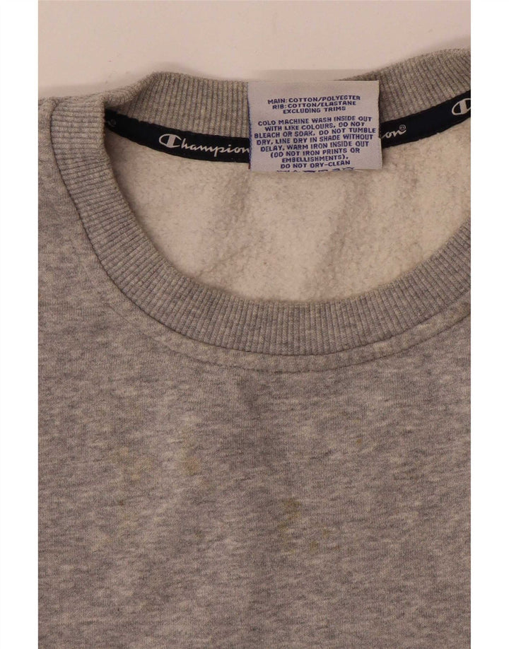 Damska bluza Champion Crop Graphic Jumper UK 14 Medium Grey Flecked