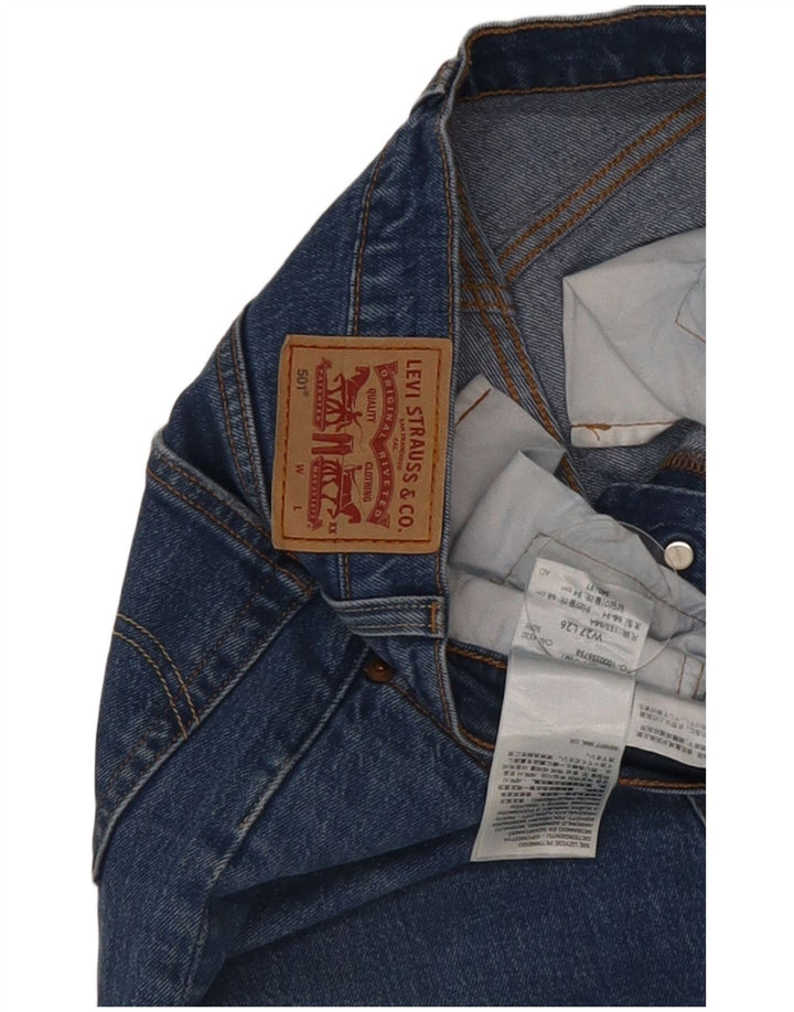 Damskie dżinsy Levi's 501 Straight W27 L26 Niebieskie bawełniane