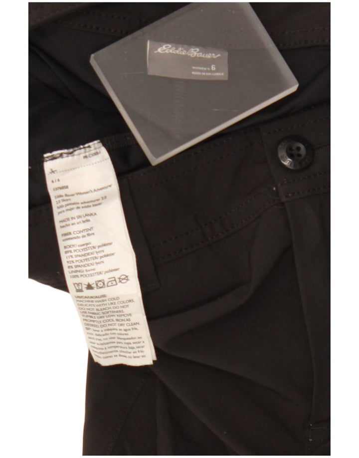 EDDIE BAUER Womens Mini Skirt US 6 Medium W32 Black Polyester