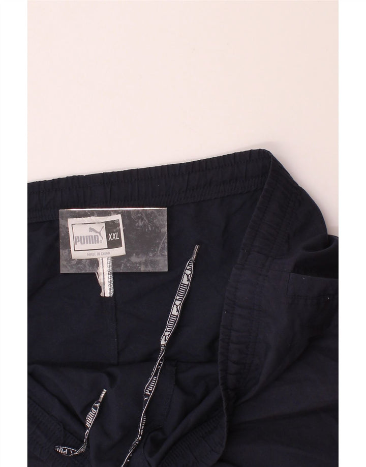 PUMA Mens Graphic Sport Shorts 2XL  Navy Blue Vintage Puma and Second-Hand Puma from Messina Hembry 