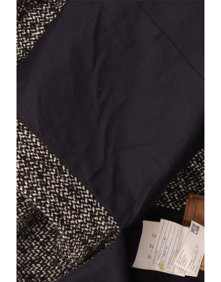 Płaszcz męski Hugo Boss UK 52 XL Szary, nakrapiany poliakryl