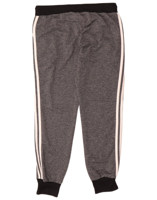 Damskie spodnie dresowe Adidas Joggers UK 16, duże, szare, z blokami kolorów