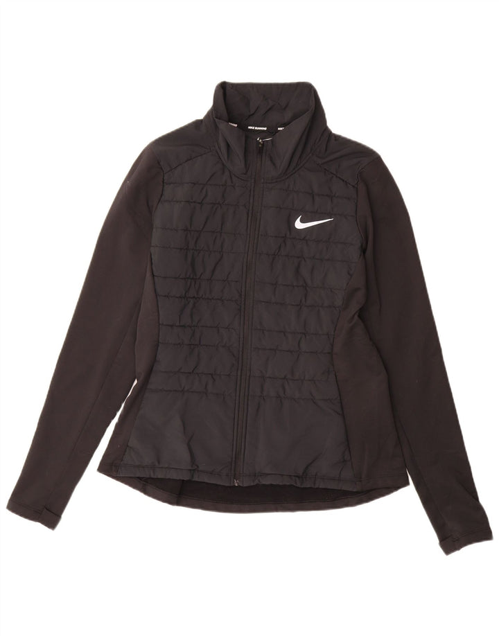 Damska kurtka dresowa NIKE UK 14, średni czarny spandex