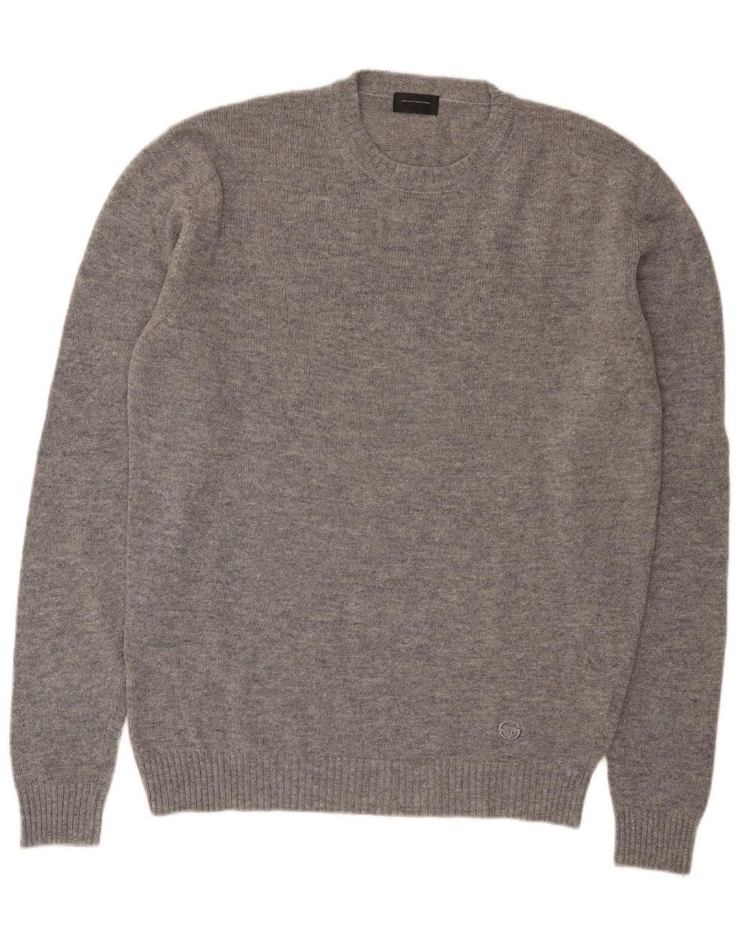 Męski sweter z okrągłym dekoltem Sergio Tacchini 2XL Szara wełna
