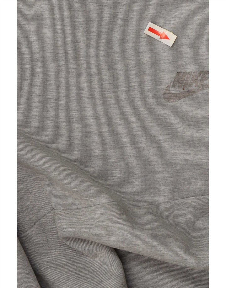 Męskie spodnie dresowe Nike, małe, szare, nakrapiane, bawełniane