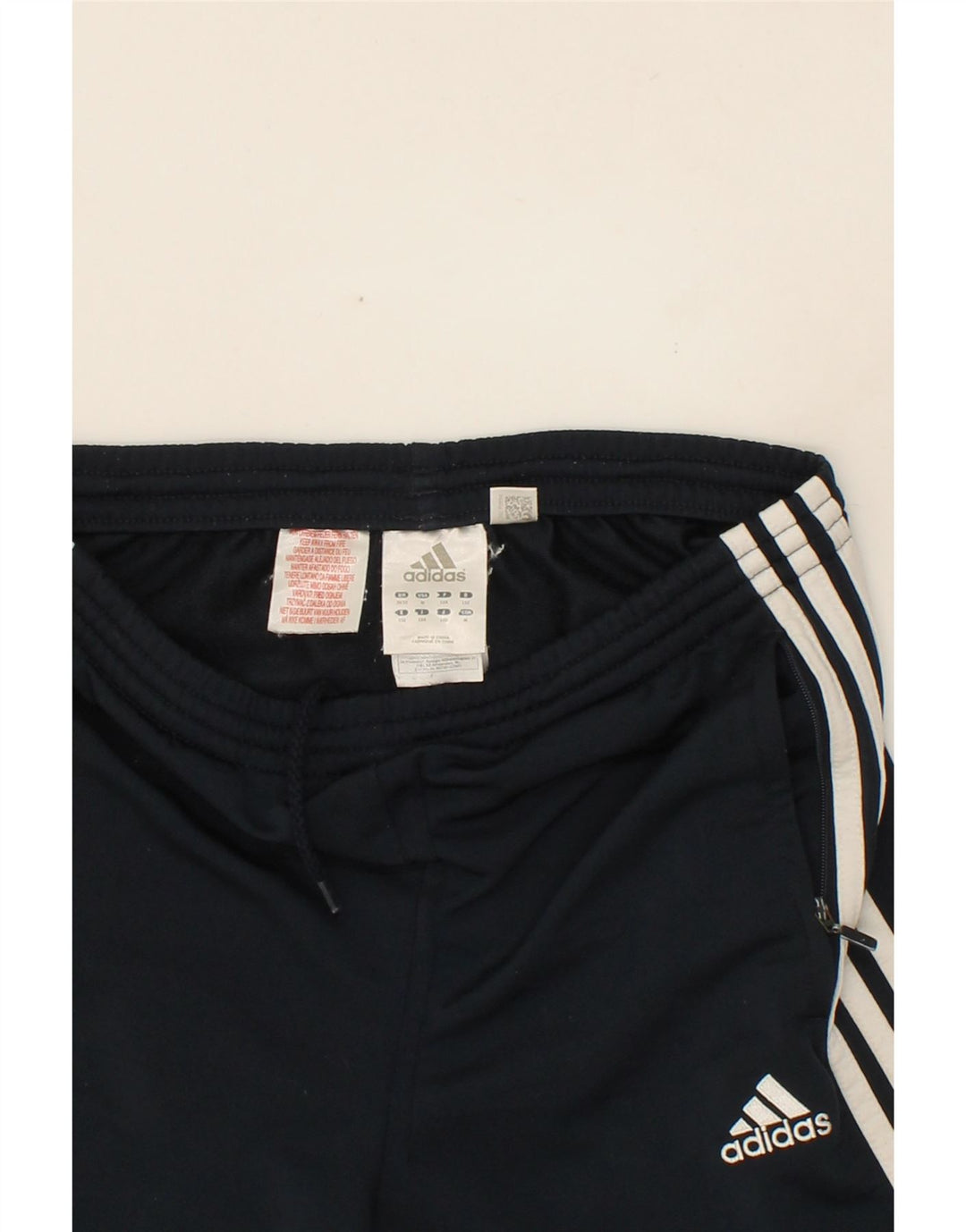 ADIDAS Boys Sport Shorts 11-12 Years Large Navy Blue Polyester Vintage Adidas and Second-Hand Adidas from Messina Hembry 