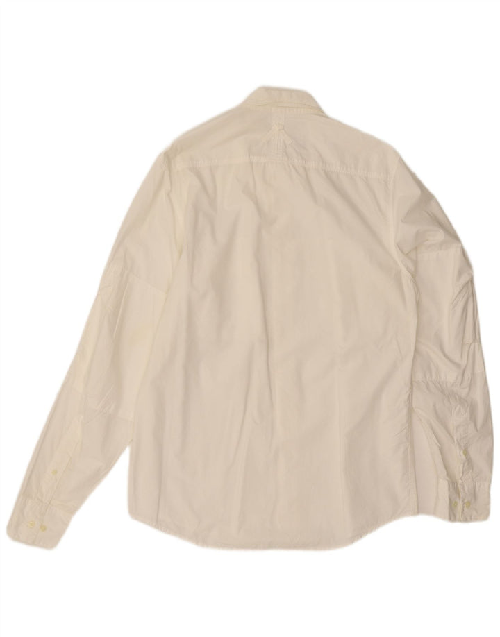 Męska koszula żeglarska Murphy & Nye, duża, bawełniana w kolorze złamanej bieli