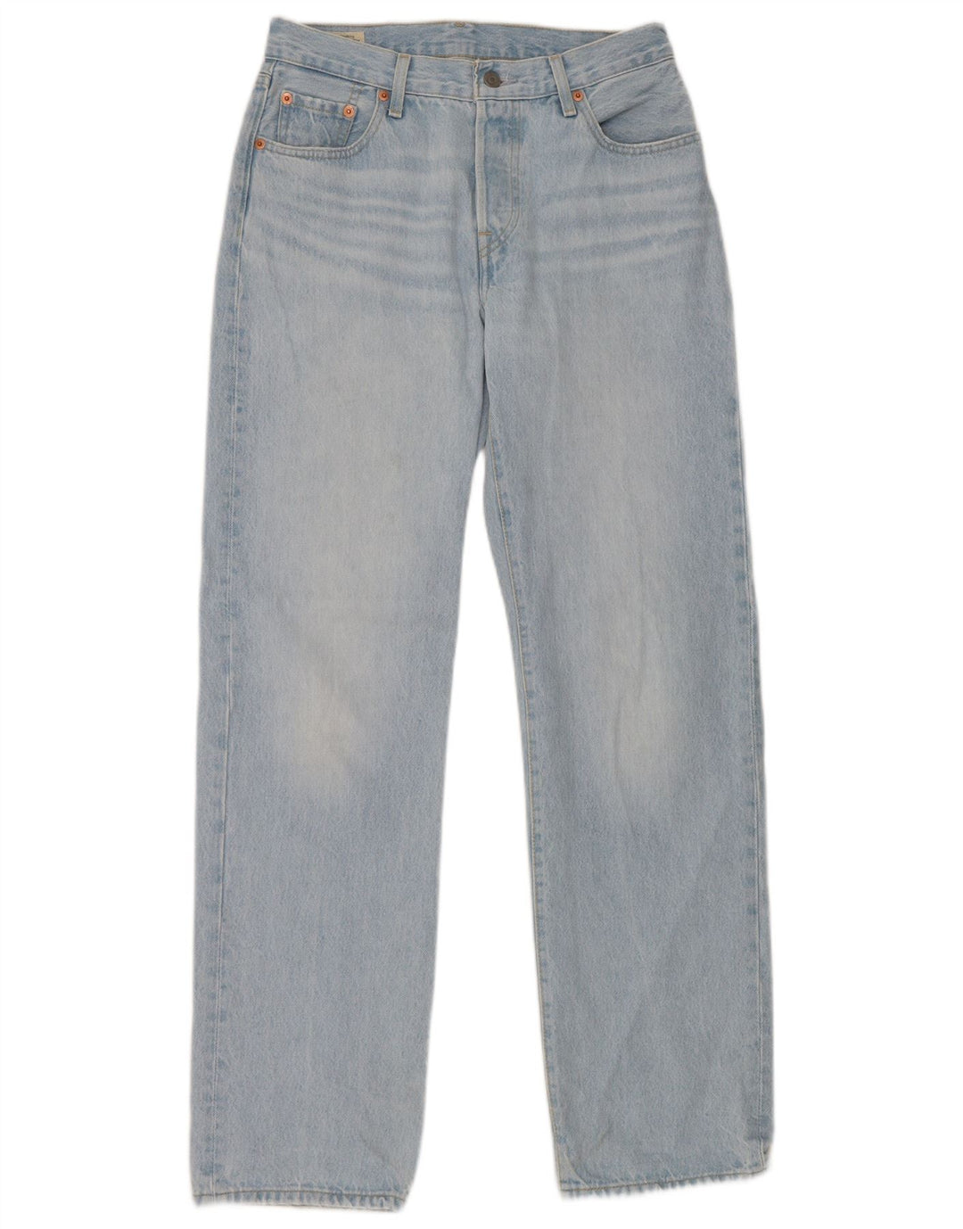Damskie jeansy Levi's 501 Straight W25 L32 Niebieskie bawełniane