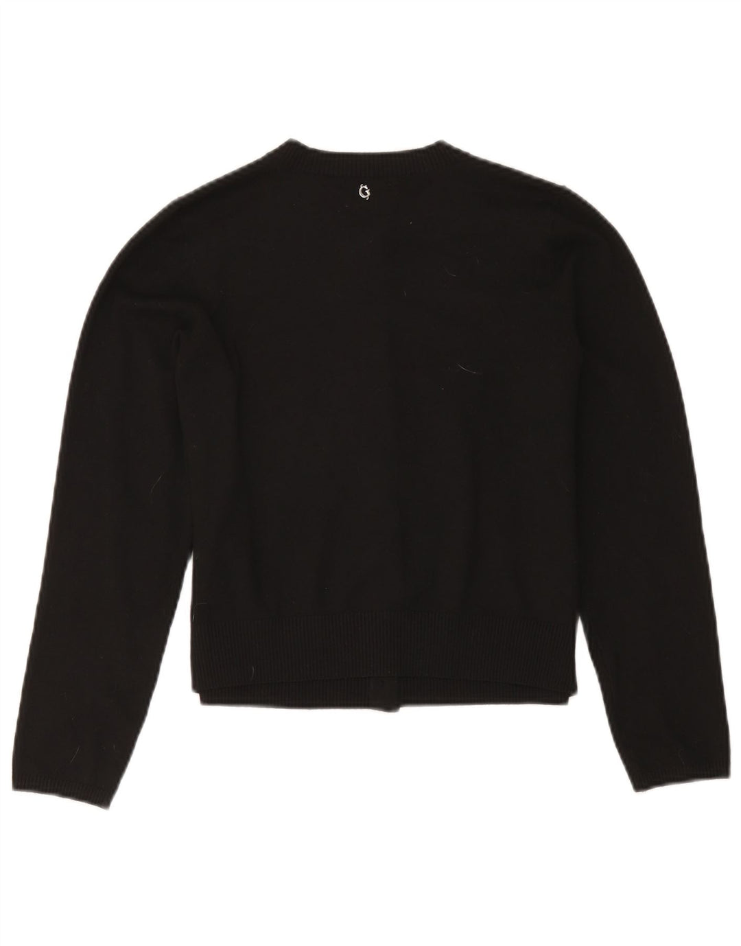 Sweter damski Guess Crop Cardigan UK 12, średni czarny poliester