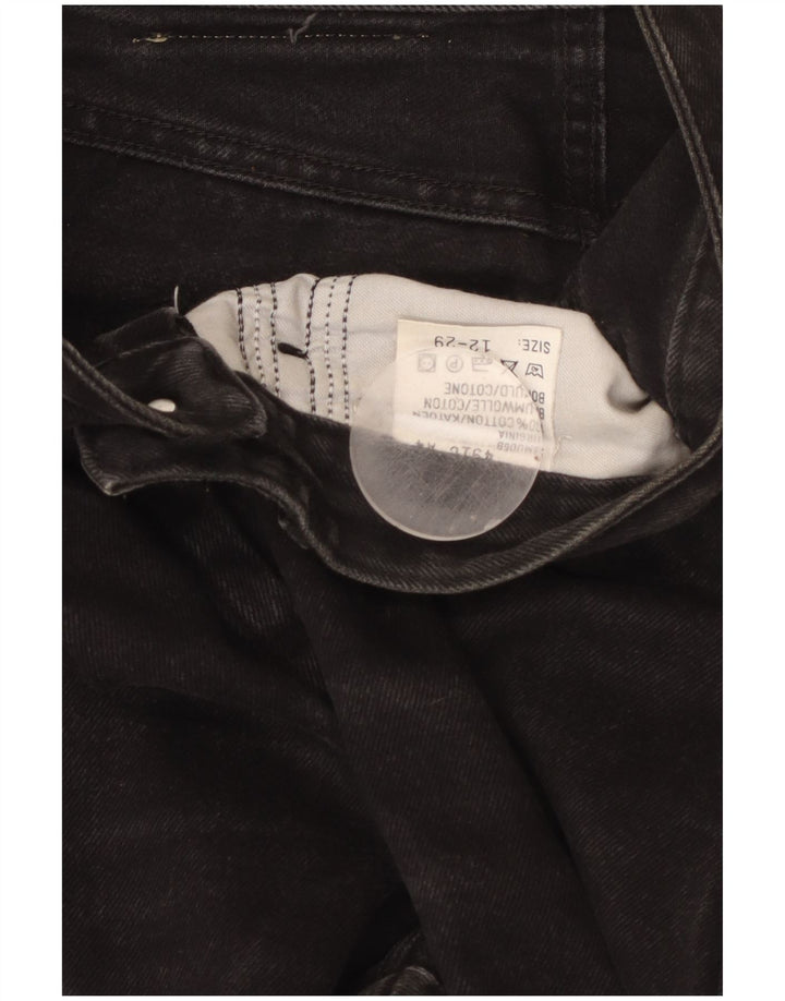 Damskie jeansy z wysokim stanem LEE US 12 Large W29 L29 Czarna bawełna