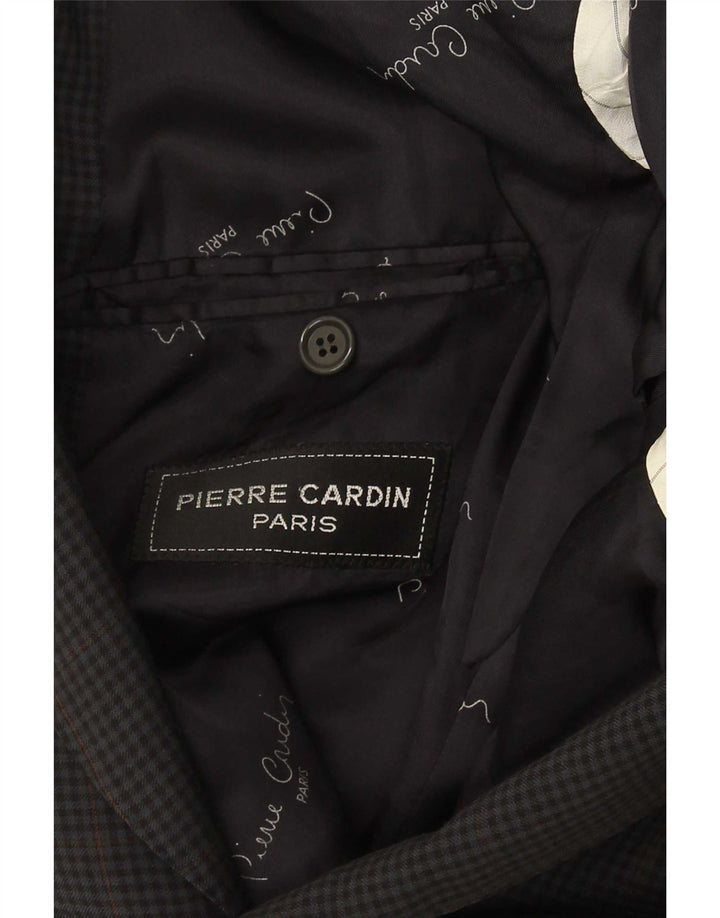 Męska marynarka Pierre Cardin zapinana na 2 guziki UK 38 w średnią szarą kratkę