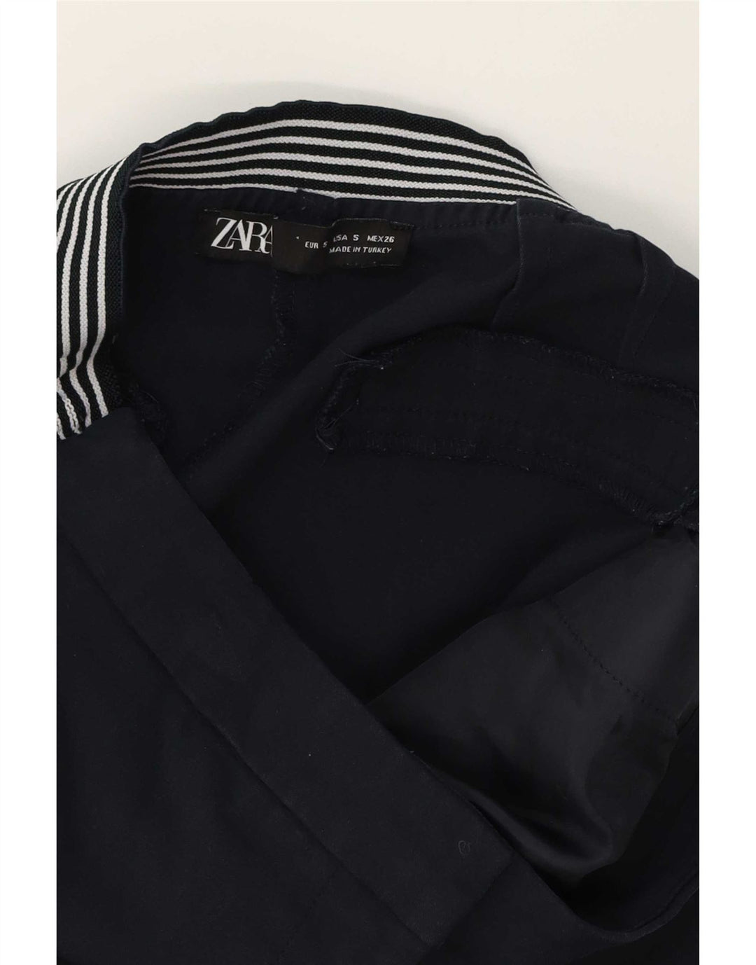 Spodnie damskie Zara Slim Chino małe W26 L26 granatowe