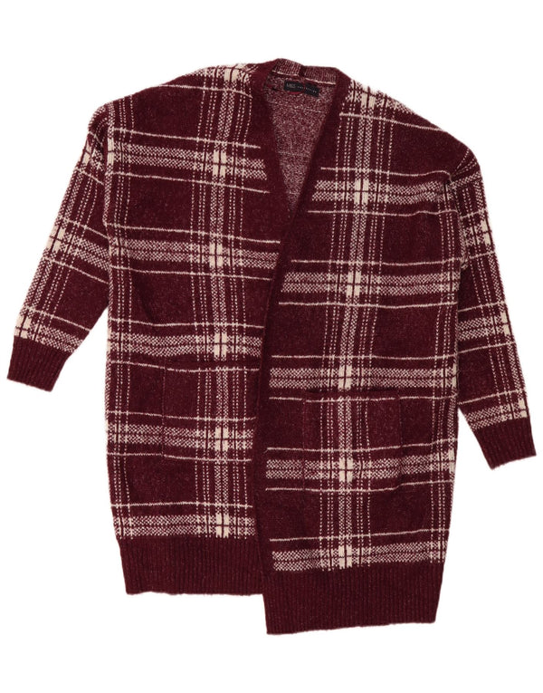 Marks & Spencer Womens Longline Cardigan Sweater UK 18 XL Burgundy
