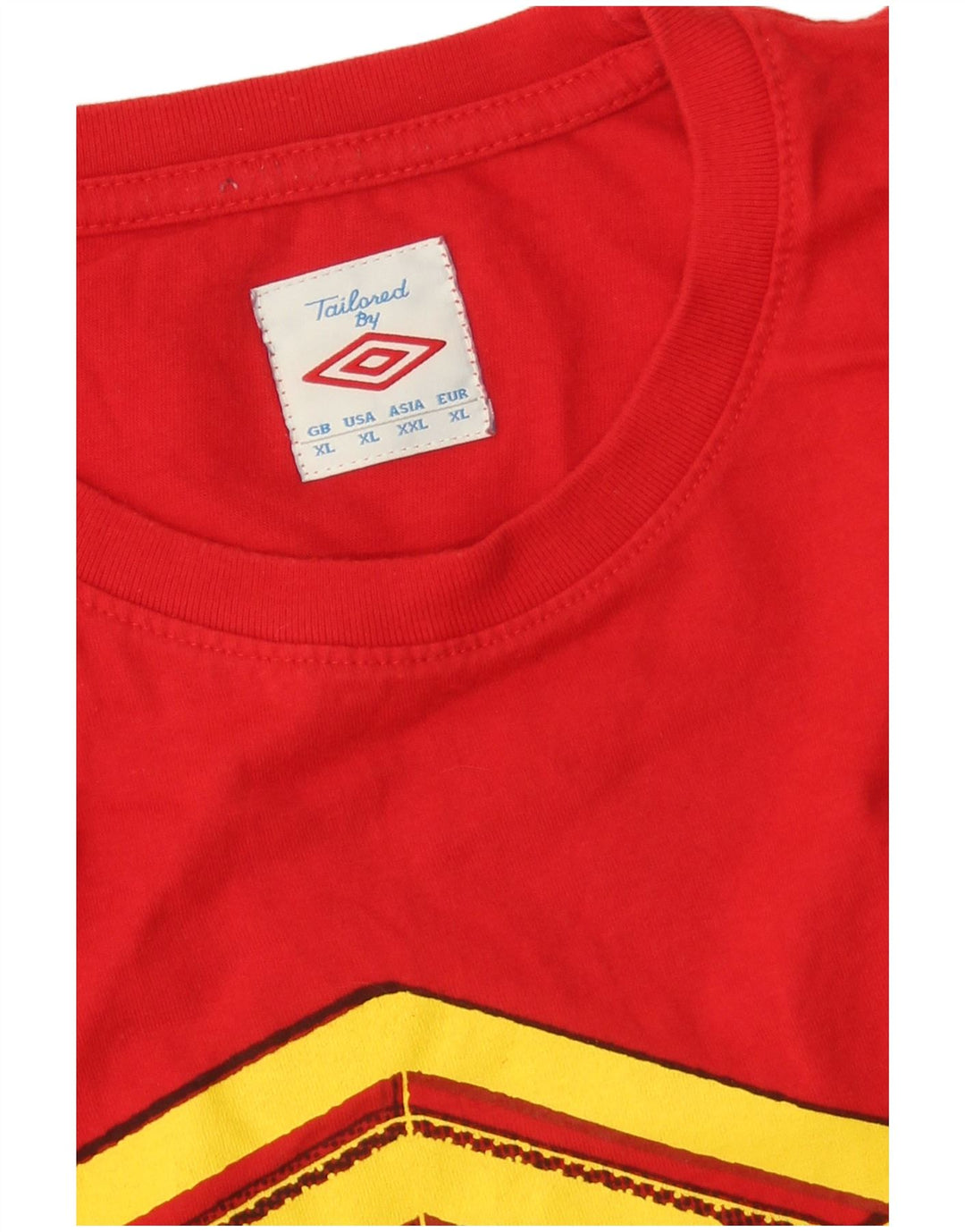 Męska koszulka z grafiką UMBRO Top XL czerwona