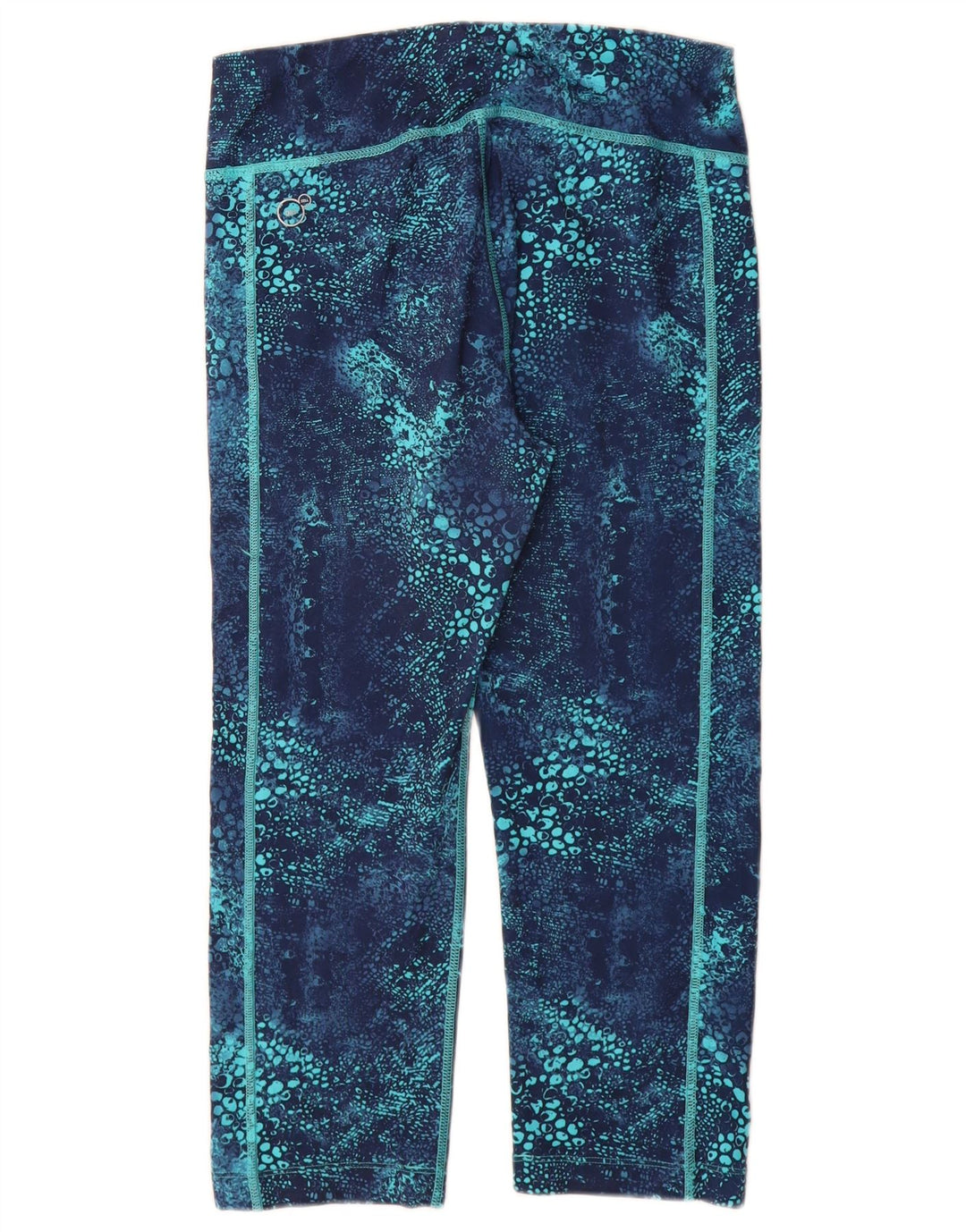 Damskie legginsy Capri PUMA z abstrakcyjnym wzorem UK 12, średni niebieski poliester