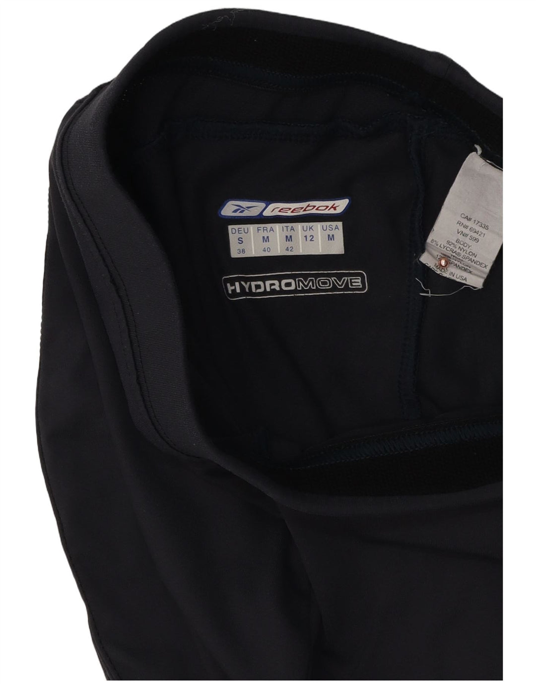 Damskie spodnie dresowe Reebok UK 12 Średni granatowy nylon