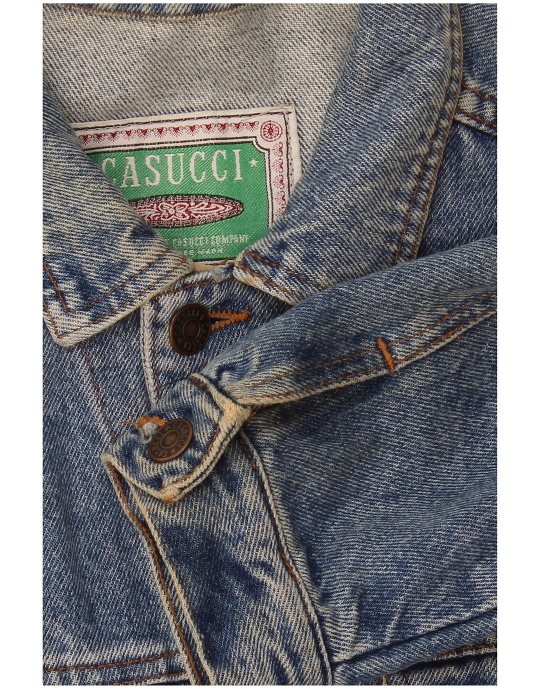 Męska kurtka dżinsowa Casucci UK 36 Small Blue Cotton