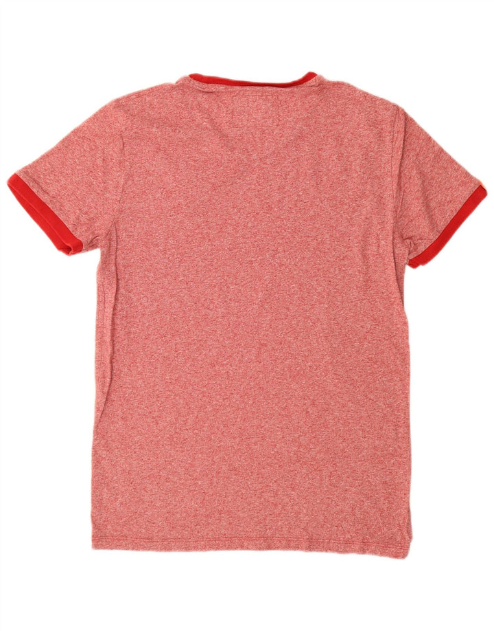 Męski T-shirt Superdry z grafiką, duży, czerwony, nakrapiany