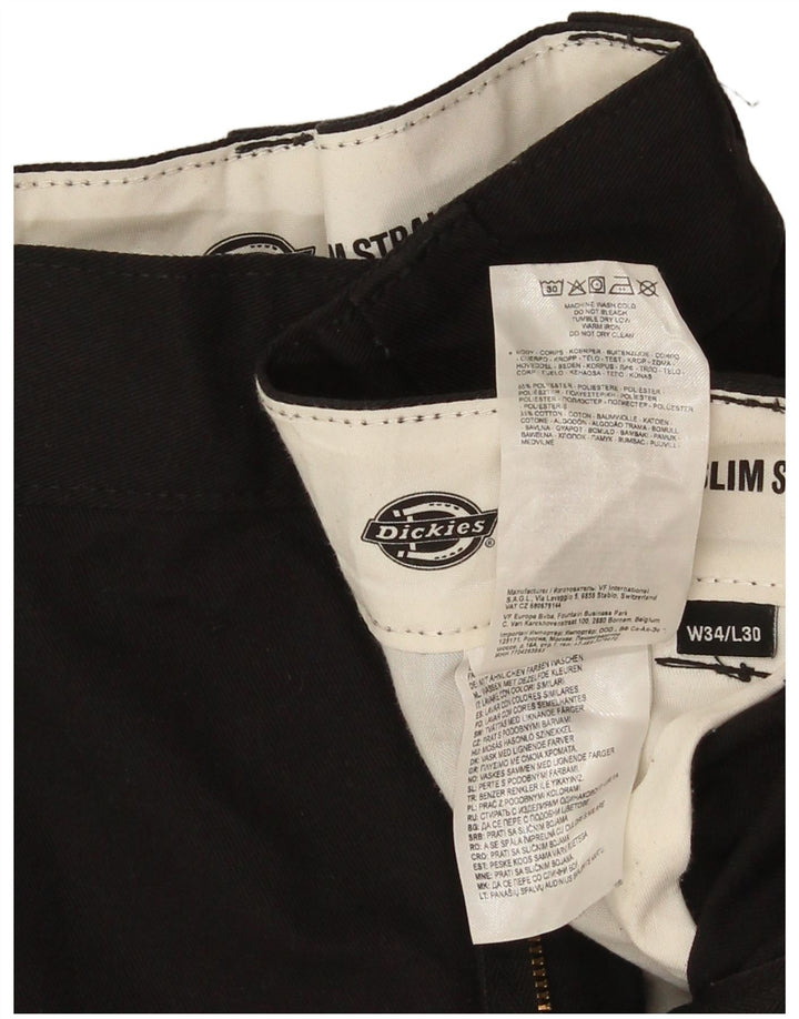 Męskie spodnie chino Dickies Slim Straight W34 L30 Czarny poliester