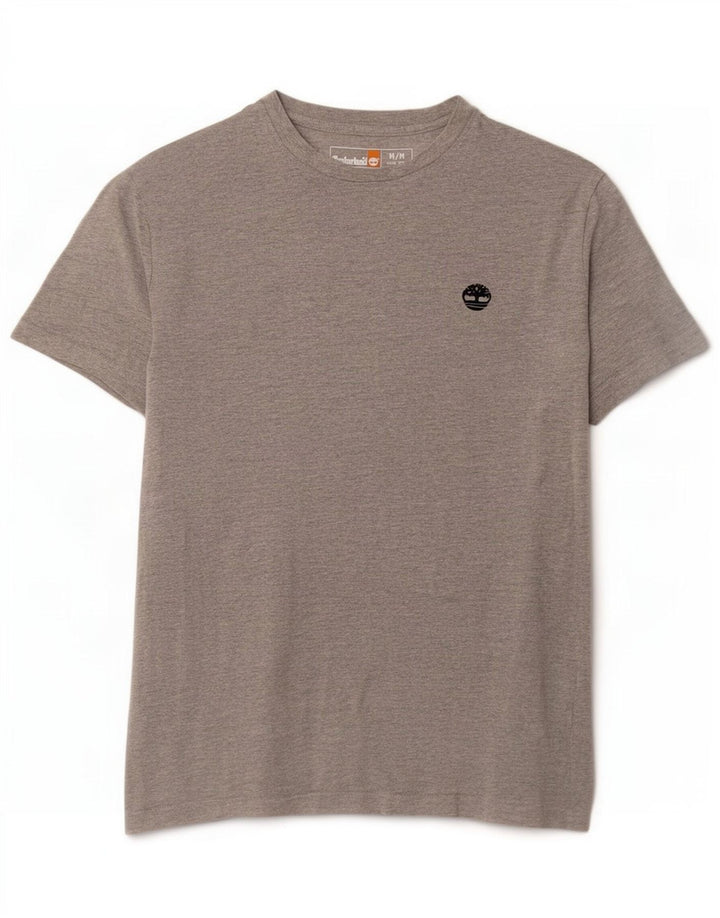 T-shirt męski slim fit Timberland, średnioszary, bawełniany