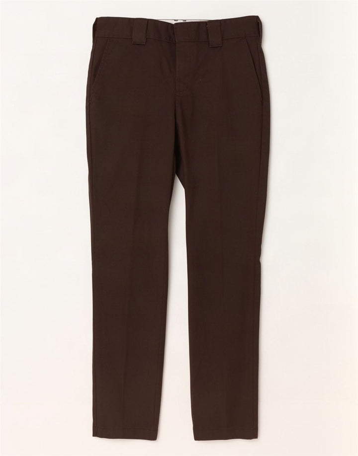 Męskie spodnie chino Dickies Slim Fit W30 L32 Brązowy poliester