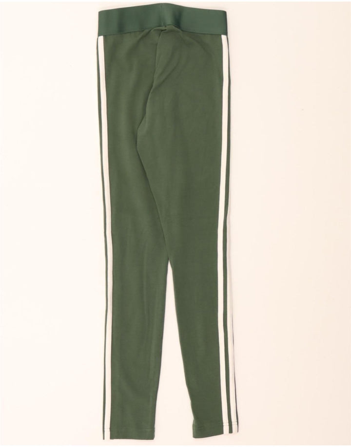 ADIDAS Womens Leggings UK 4/6 XS Green Polyester Vintage Adidas and Second-Hand Adidas from Messina Hembry 