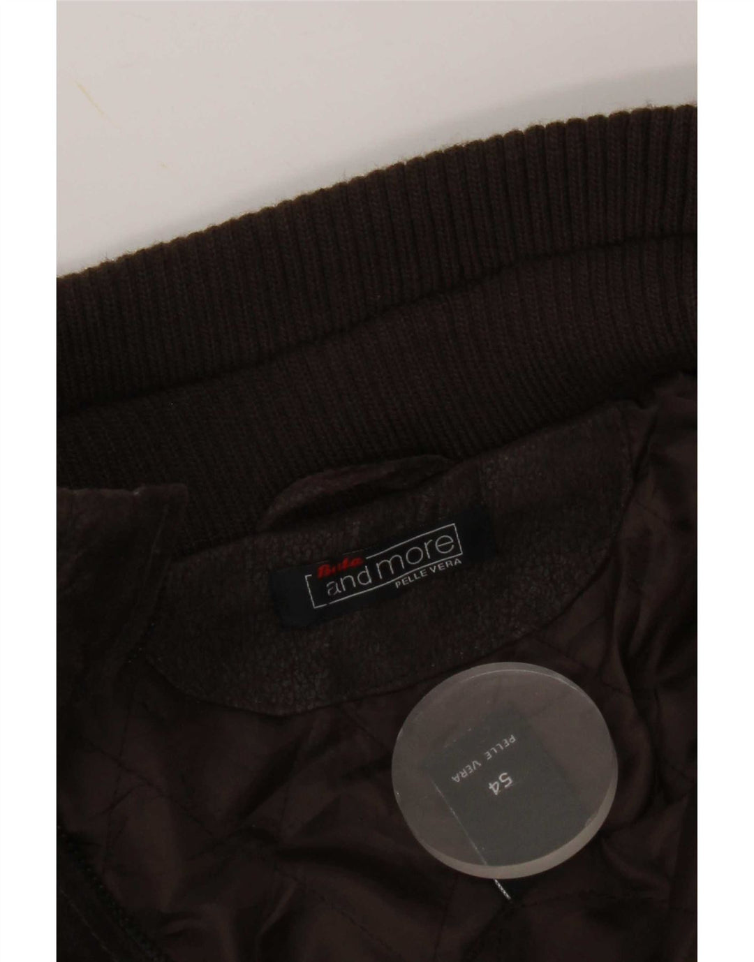 Bata and More Męska skórzana kurtka wojskowa IT 54 2XL brązowa