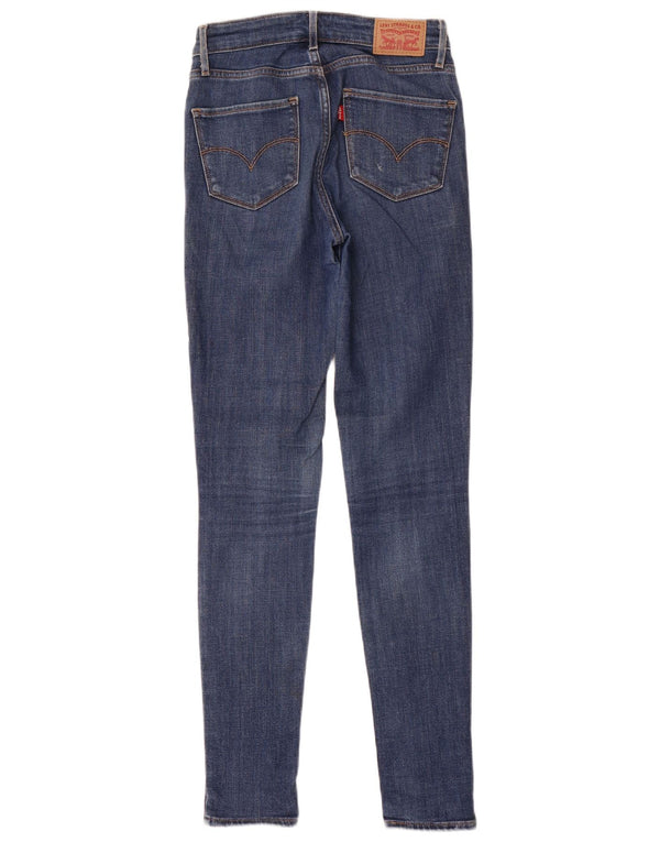 Damskie jeansy Levi's 721 z wysokim stanem W25 L31 Niebieska bawełna