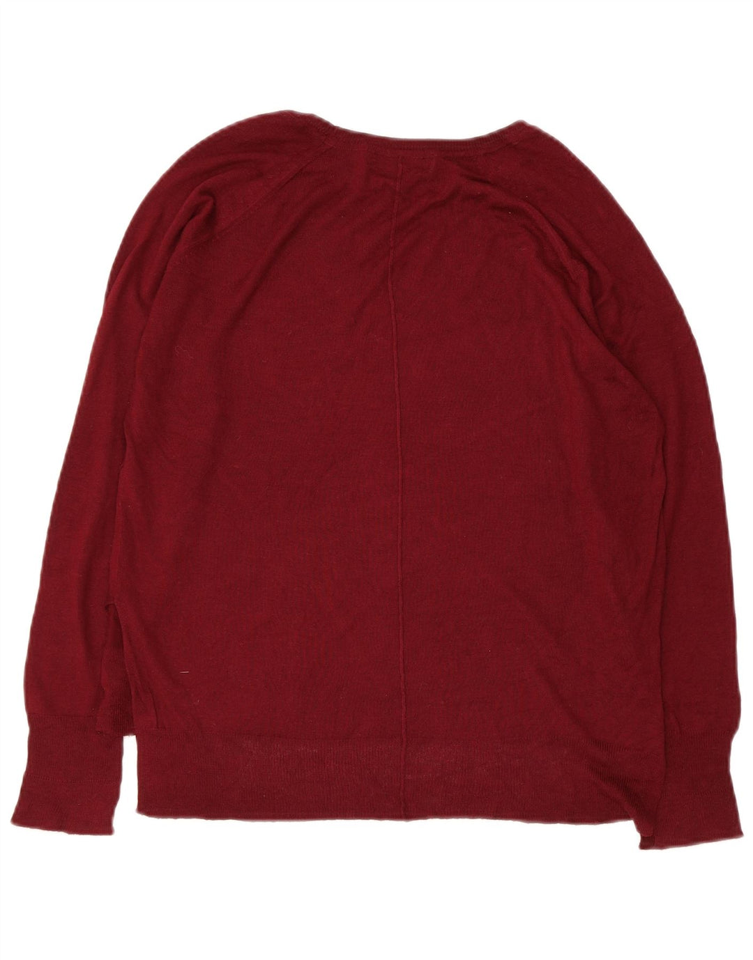 Sweter damski Zara z dekoltem w łódkę UK 14, średni bordowy
