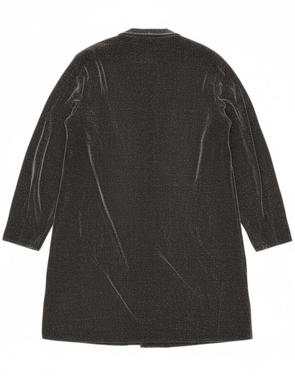 Damska sukienka CHALOU z długim rękawem, prześwitująca, EU 44 XL, szara, nakrapiana