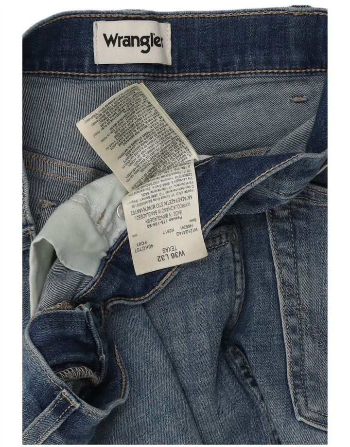 Męskie jeansy Wrangler Texas Straight W36 L30 Niebieskie bawełniane