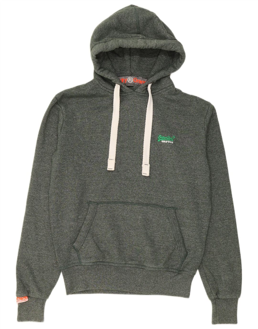 Męski sweter z kapturem Superdry, bawełna w kolorze średniej zielonej plamki