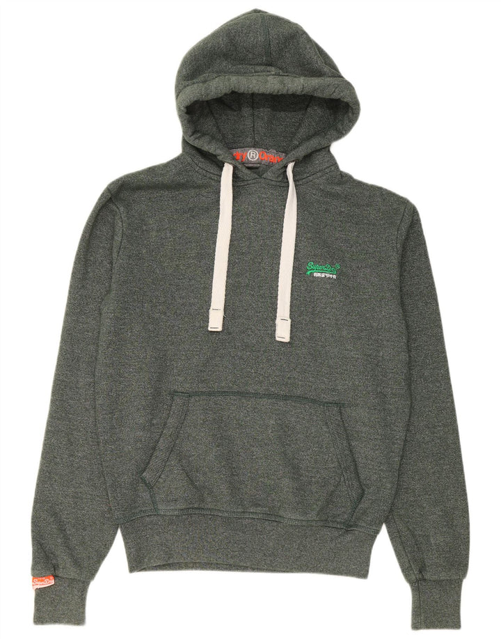 Męski sweter z kapturem Superdry, bawełna w kolorze średniej zielonej plamki