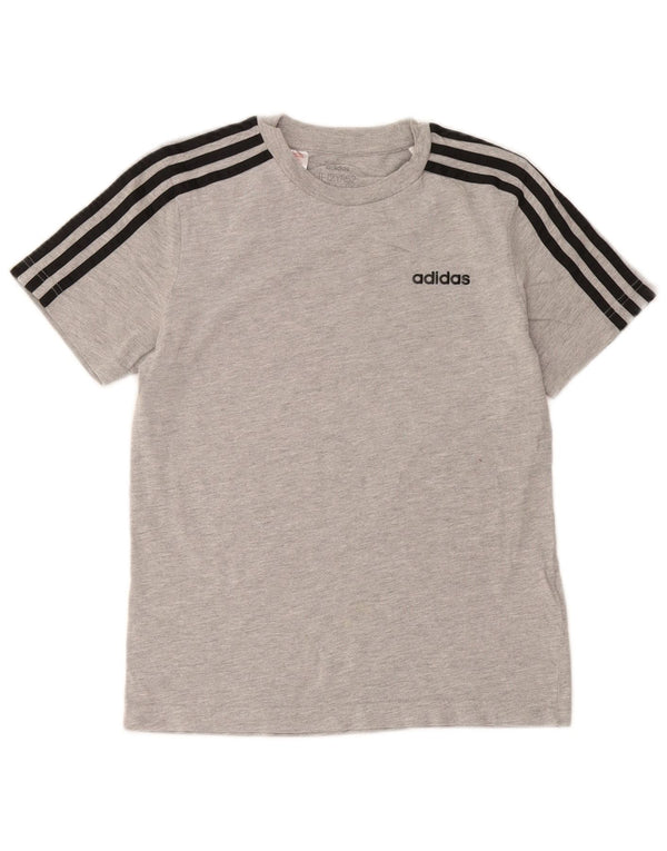 Adidas Chłopięcy T-Shirt Top 11-12 Lat Szary Nakrapiane Bawełny
