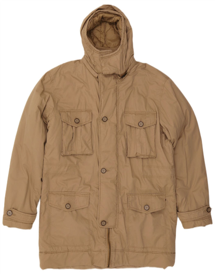 Męska kurtka parka z kapturem Wrangler UK 44 2XL Beżowy poliamid