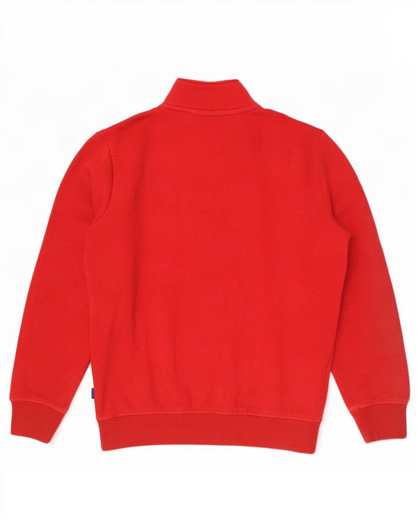Męski sweter z zamkiem błyskawicznym Superdry, bawełniany, w kolorze średnio czerwonym