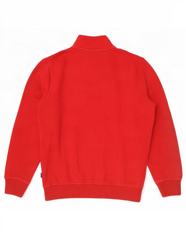 Męski sweter z zamkiem błyskawicznym Superdry, bawełniany, w kolorze średnio czerwonym