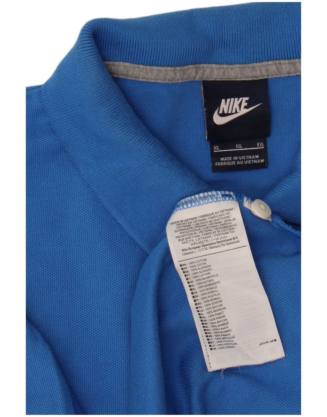 Męska koszulka polo Nike XL, niebieska, bawełniana