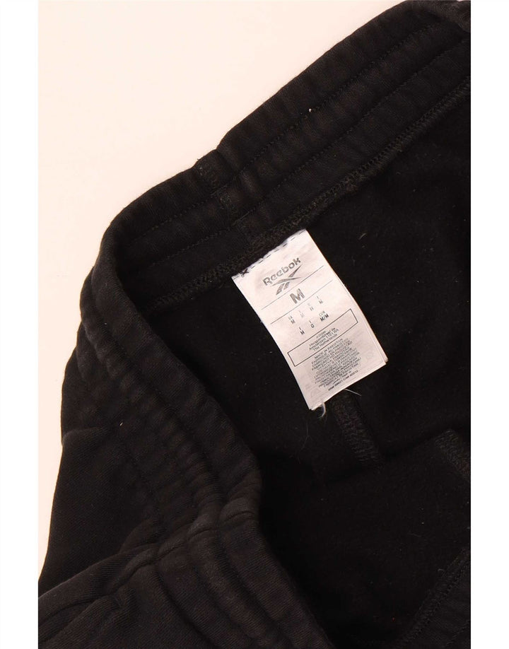 Męskie spodnie dresowe Reebok Joggers, średnia czarna bawełna