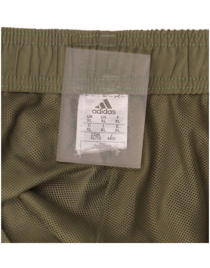 Męskie spodenki sportowe Adidas XL, zielone, poliestrowe