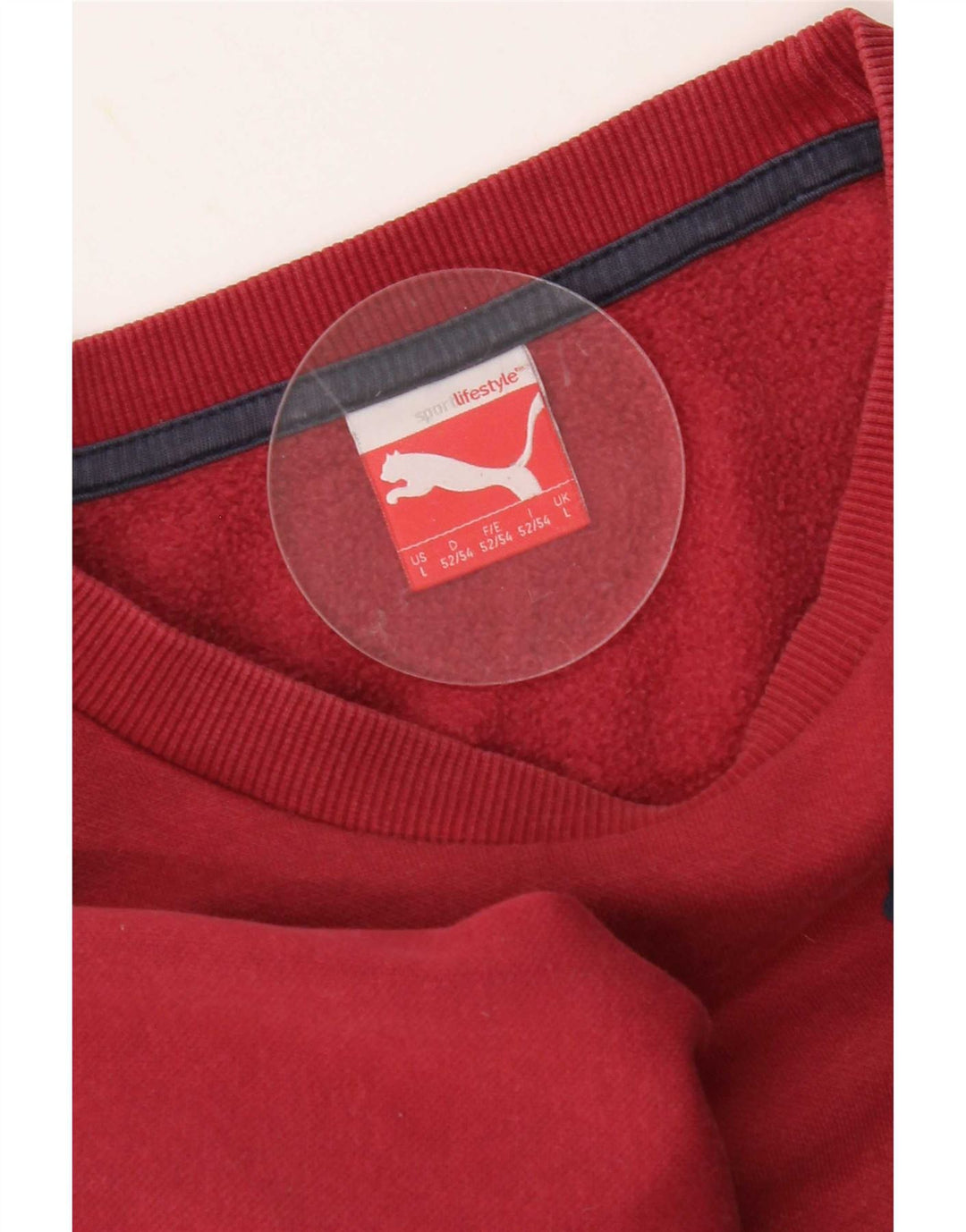 Męska bluza z grafiką Puma, duża, czerwona