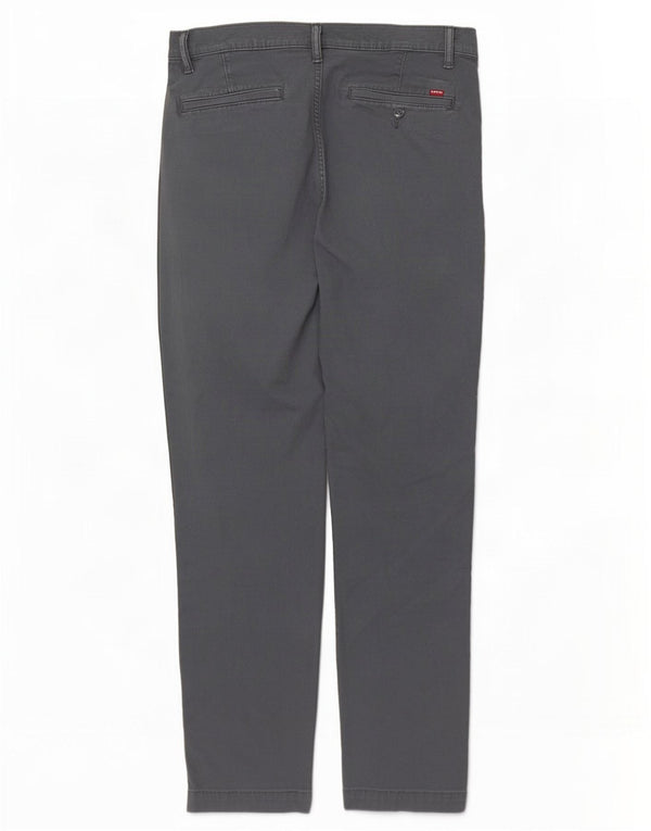 Męskie standardowe zwężane spodnie chino Levi's W34 L34 Szara bawełna