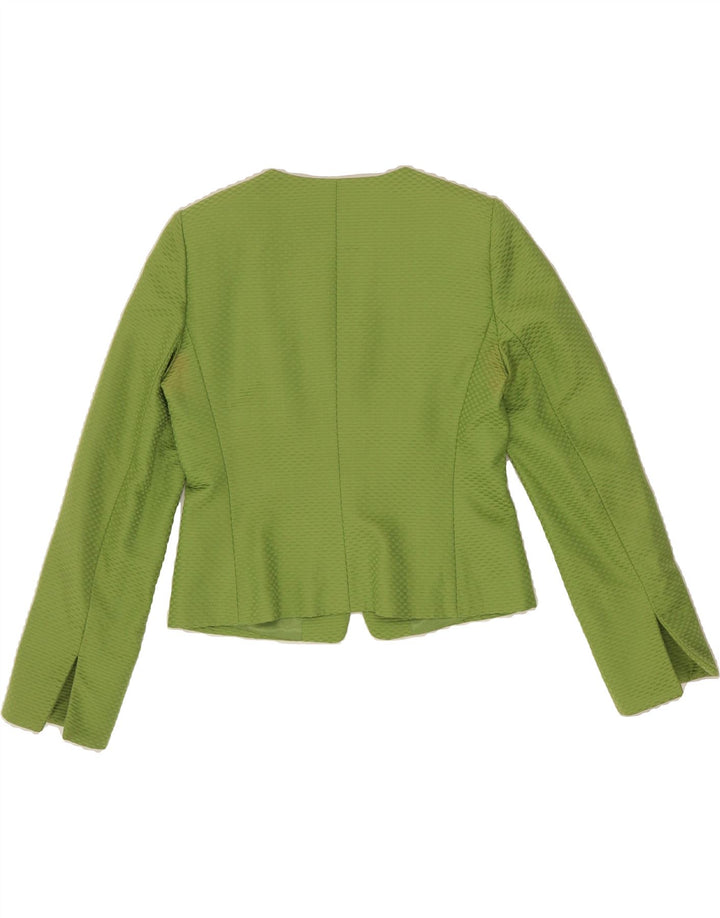 ARMANI COLLEZIONI Womens Crop 3 Button Blazer Jacket IT 44 Medium Green Vintage Armani Collezioni and Second-Hand Armani Collezioni from Messina Hembry 