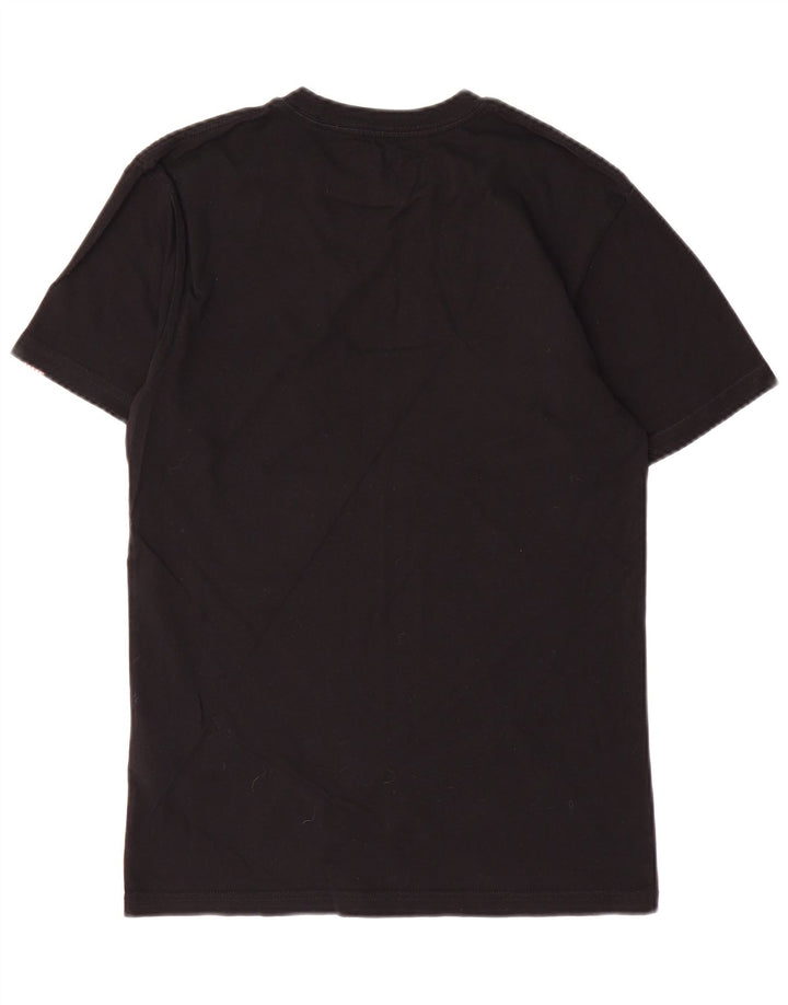 Męski T-shirt VANS z klasycznym graficznym topem, mały, czarny, bawełniany
