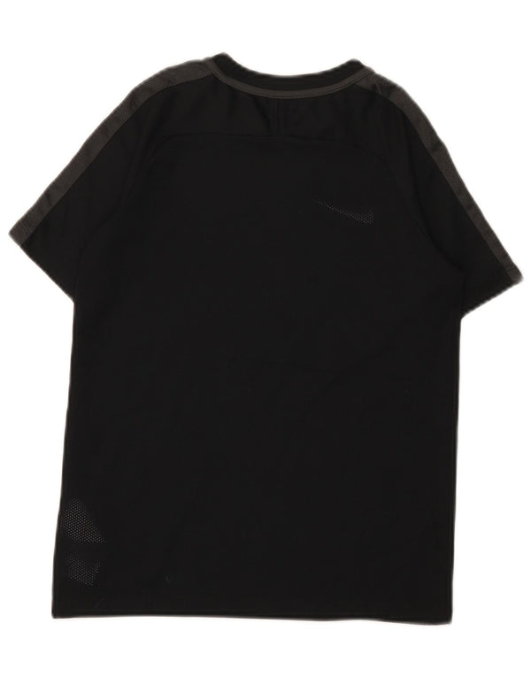 T-shirt chłopięcy Nike Dri Fit na 10-11 lat, średni czarny, blok kolorów