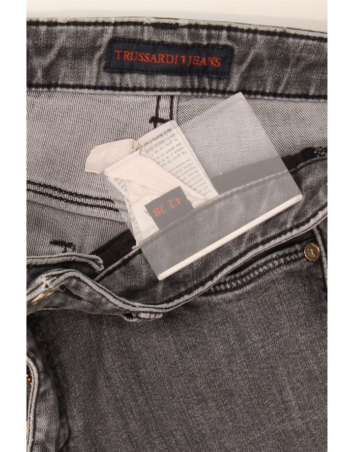 Damskie jeansy skinny TRUSSARDI W28 L28 szare