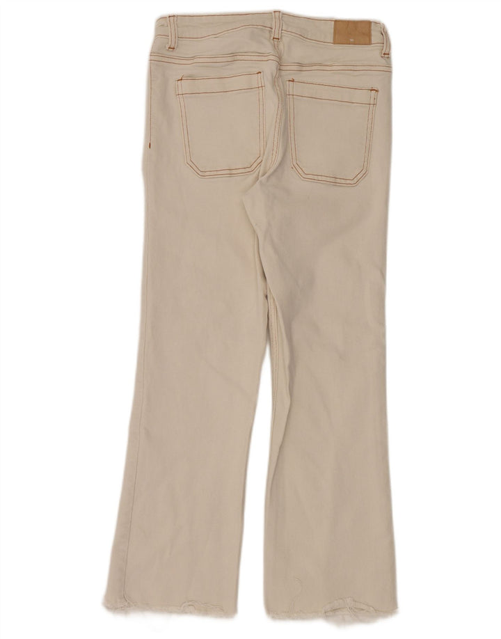 Damskie jeansy Bootcut Zara W28 L26 Biała bawełna