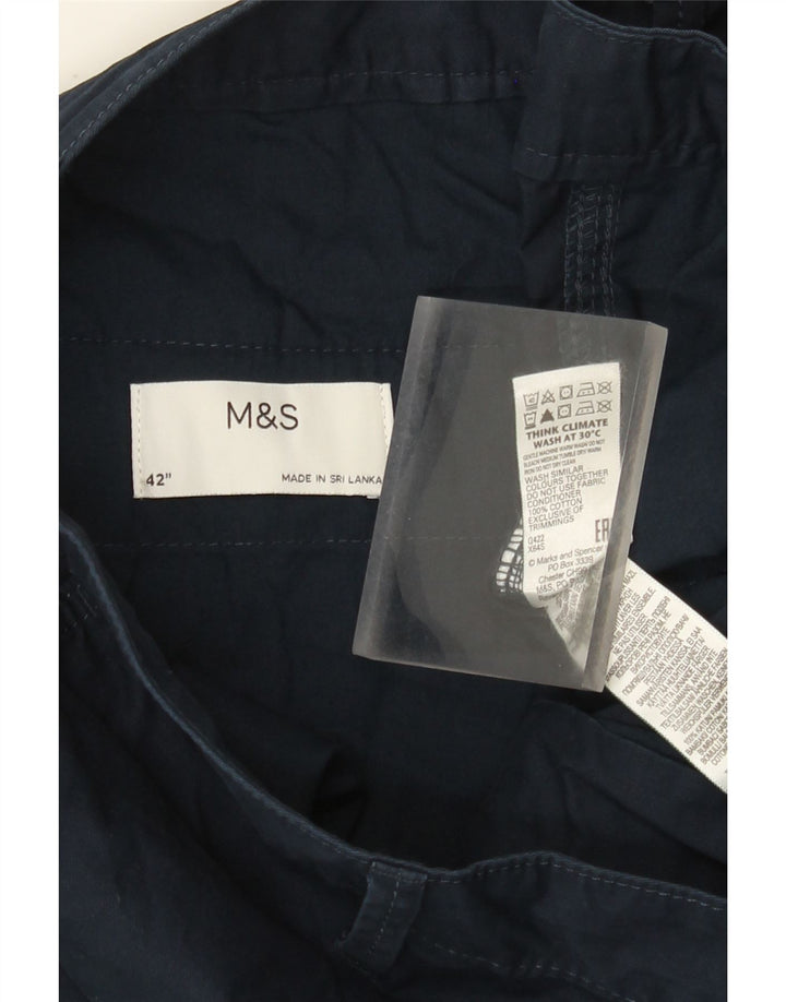 Męskie spodenki cargo Marks & Spencer W42 2XL granatowe, bawełniane