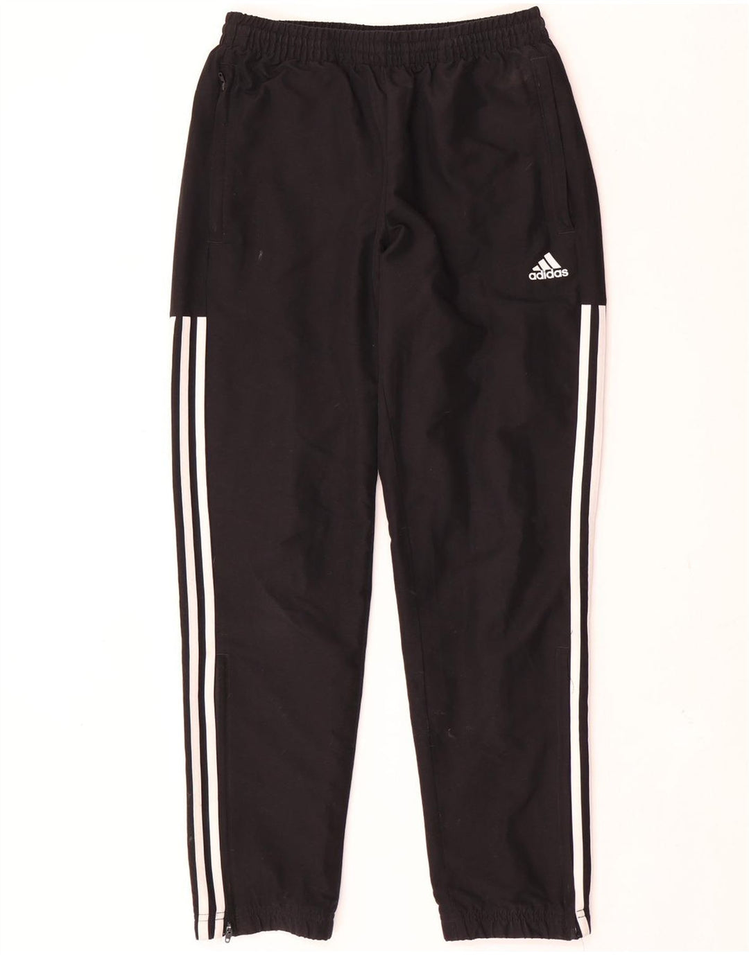 Męskie spodnie dresowe Adidas, małe, czarne, poliestrowe