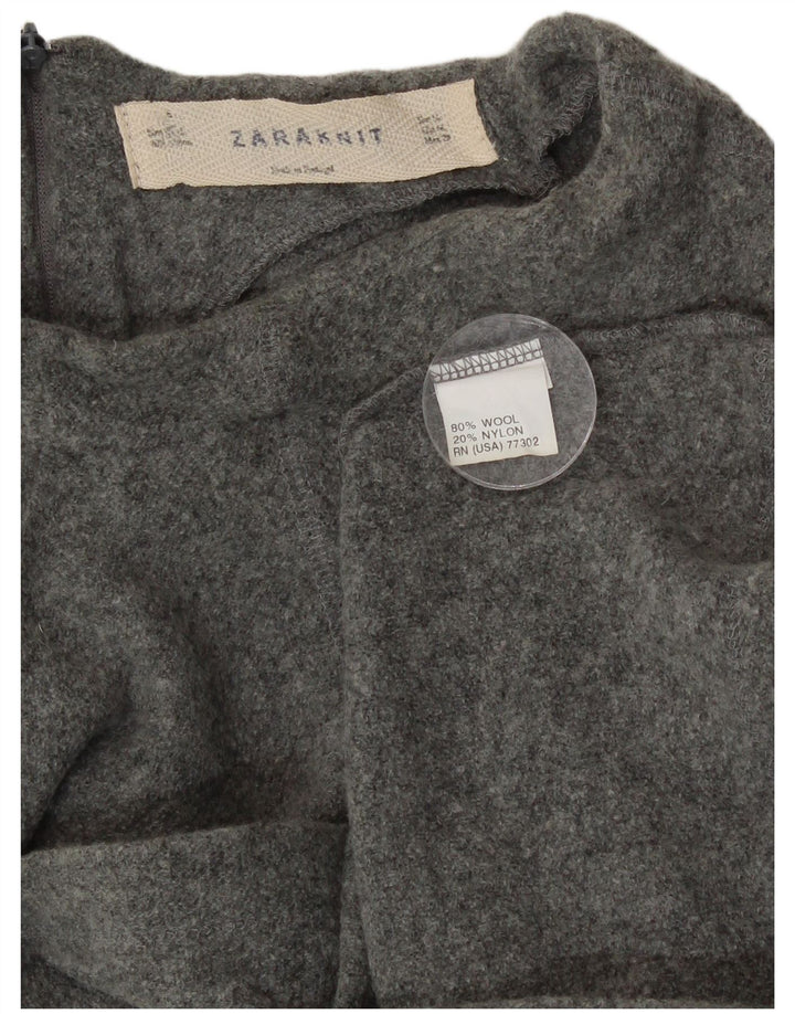 Bezrękawnik damski Zara UK 14, średnioszary, wełniany
